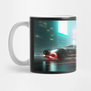 Cyberpunk Mercedes Benz AMG GT in the streets Mug